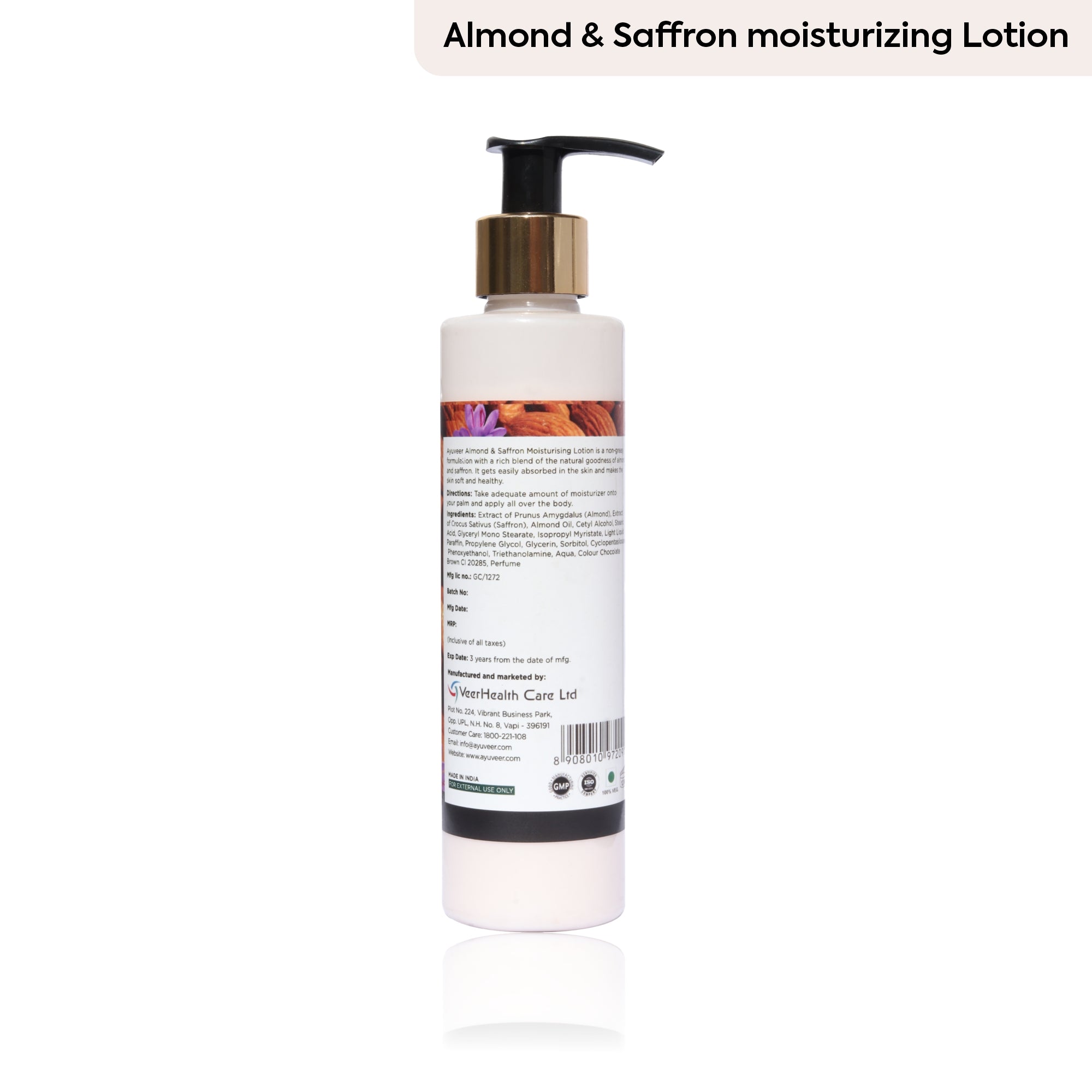 Almond and Saffron Moisturising Lotion