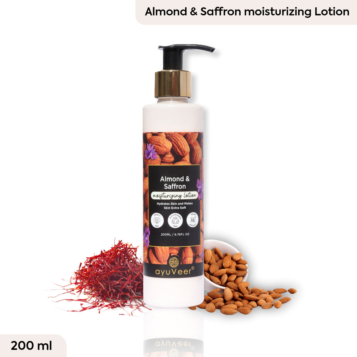 Almond and Saffron Moisturising Lotion